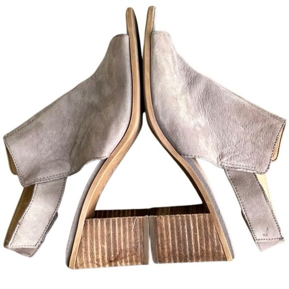 Franco Sarto Helix Taupe Open Toe Block Heels Women’s Size 6.5 - Picture 3 of 12